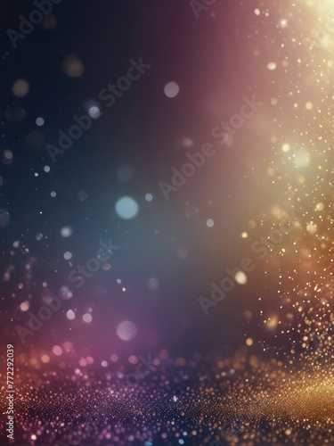a glittery background with a gold glitter and a blue background.