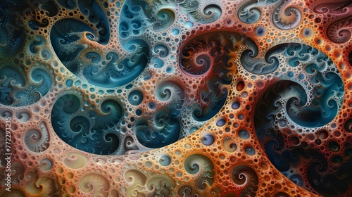Fractal Artwork with Swirling Patterns