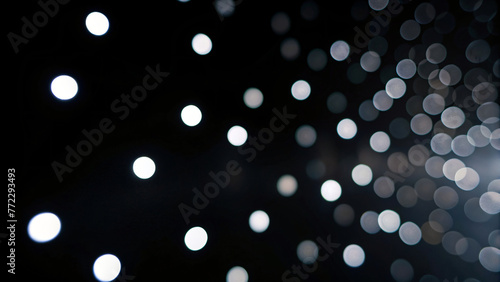 Abstract Bokeh Background with Bright Glow and Circle Design