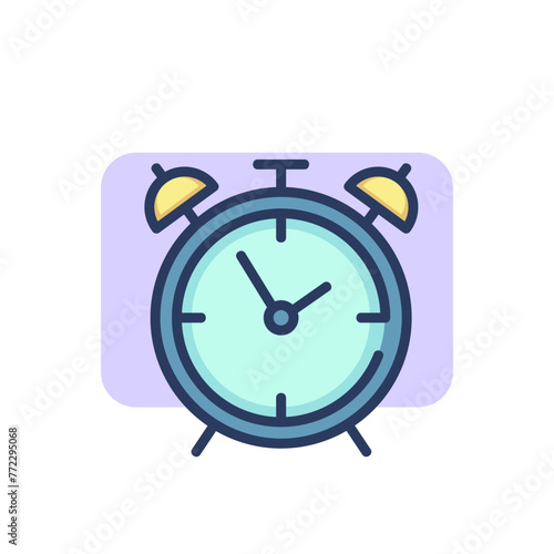 Wake-up clock thin line icon. Alarm, morning, getting up outline sign. Time and measurement concept. Vector illustration symbol element for web design and apps