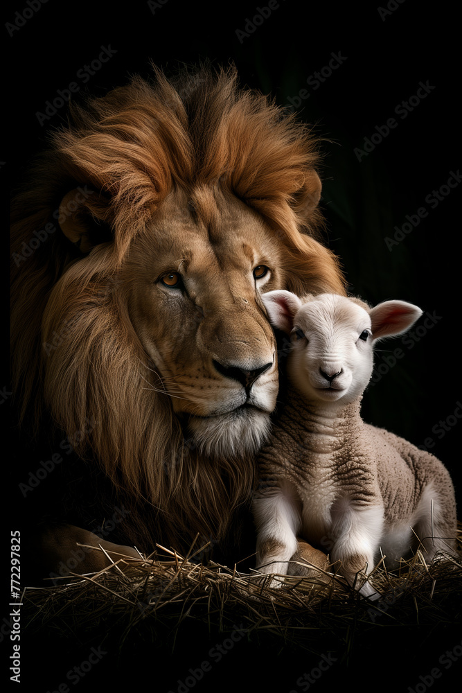 The Lion and the Lamb together The Lion and the Lamb together