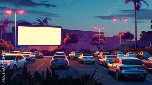 Street drive-in cinema.