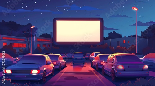 Street drive-in cinema. © Terablete