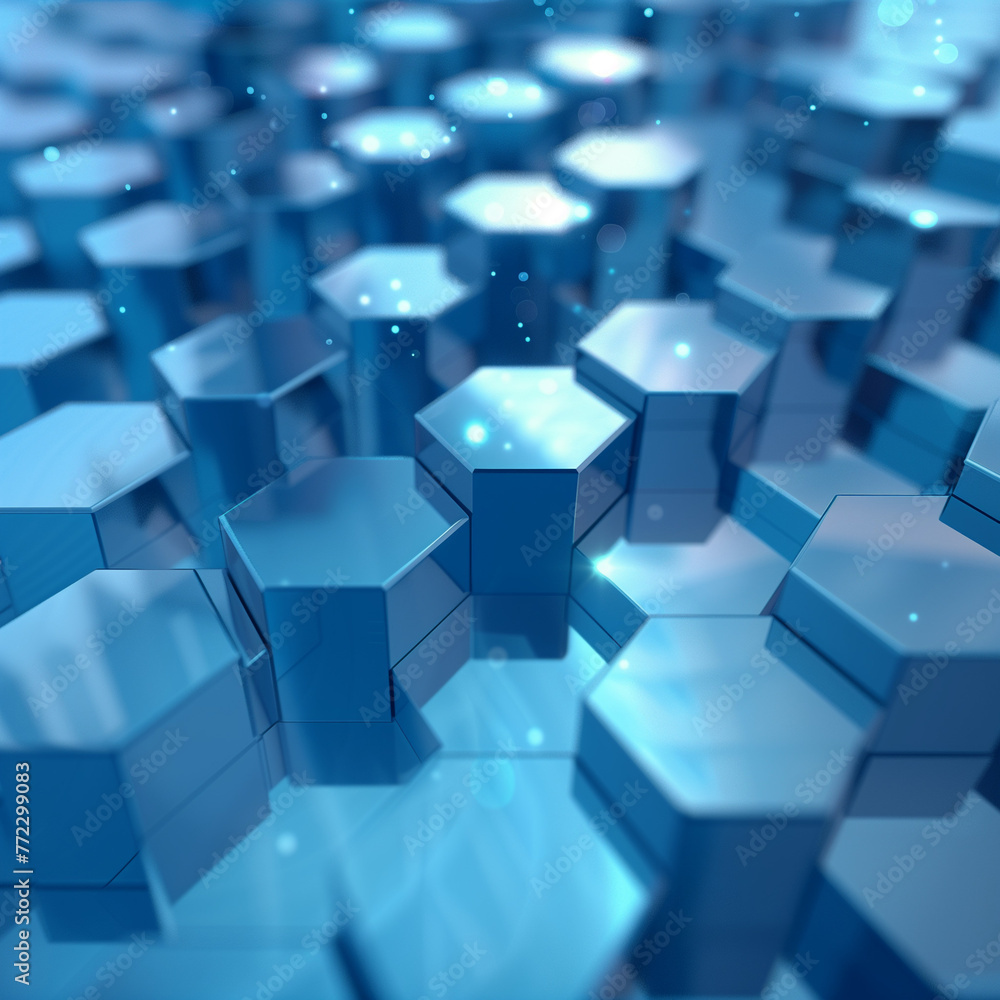 Digital hexagon abstract background Digital hexagon abstract background
