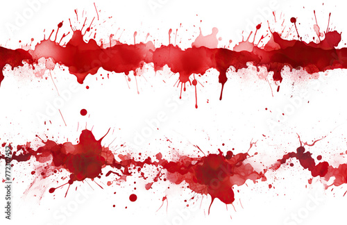 Set of blood stains cut out