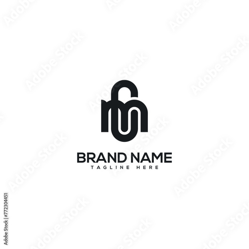 Alphabet monogram letter CM MC logo design template, Initial vector symbol.