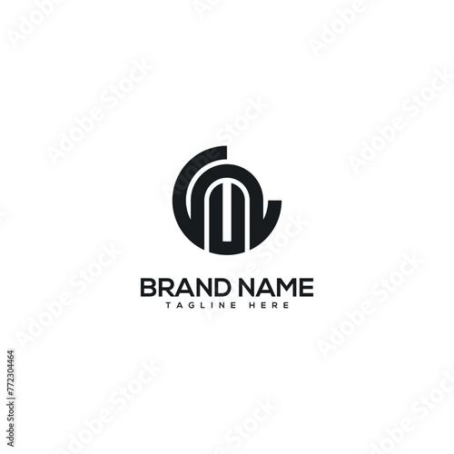 Alphabet monogram letter CN NC logo design template, Initial vector symbol. © Taslima
