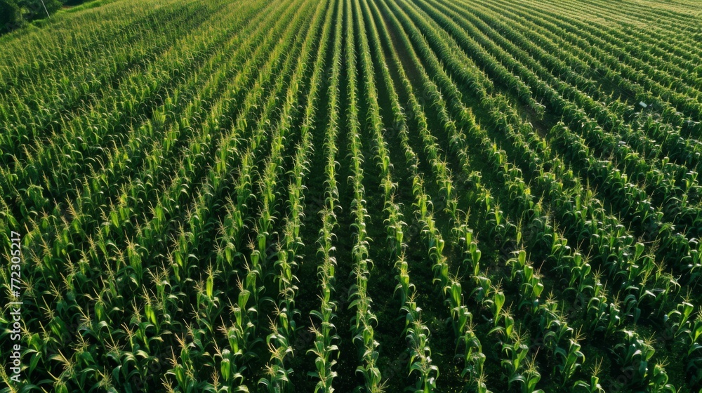 Aerial View of Corn Field Aerial View of Corn Field