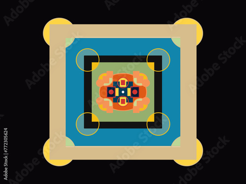 black background with colorful paint