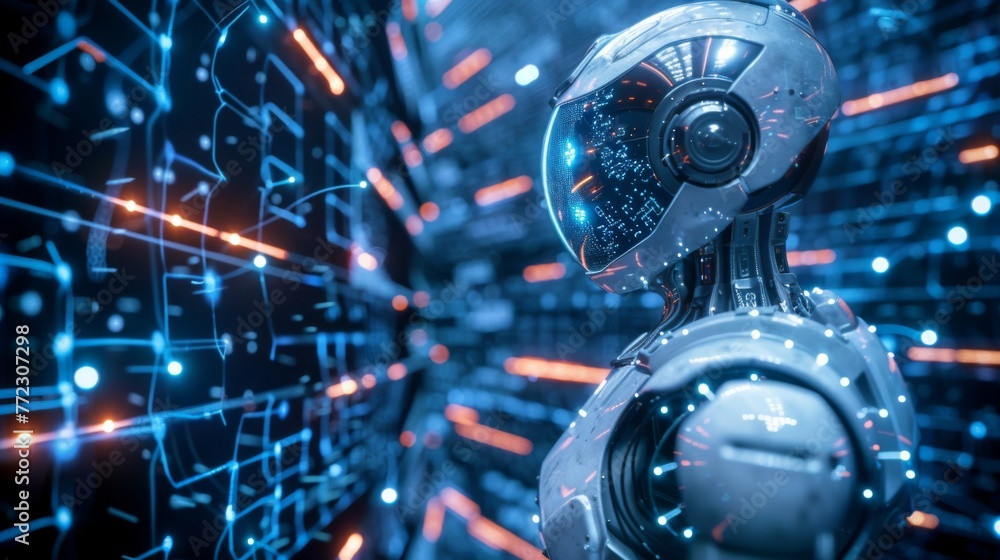 Futuristic Spaceship Launching Into Unknown Depths of Space Futuristic Spaceship Launching Into Unknown Depths of Space