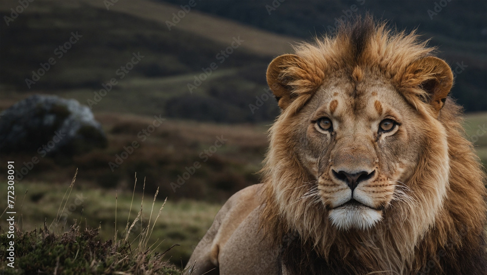 Photo illustration of cute and funny lions doing their activities 18 Photo illustration of cute and funny lions doing their activities 18