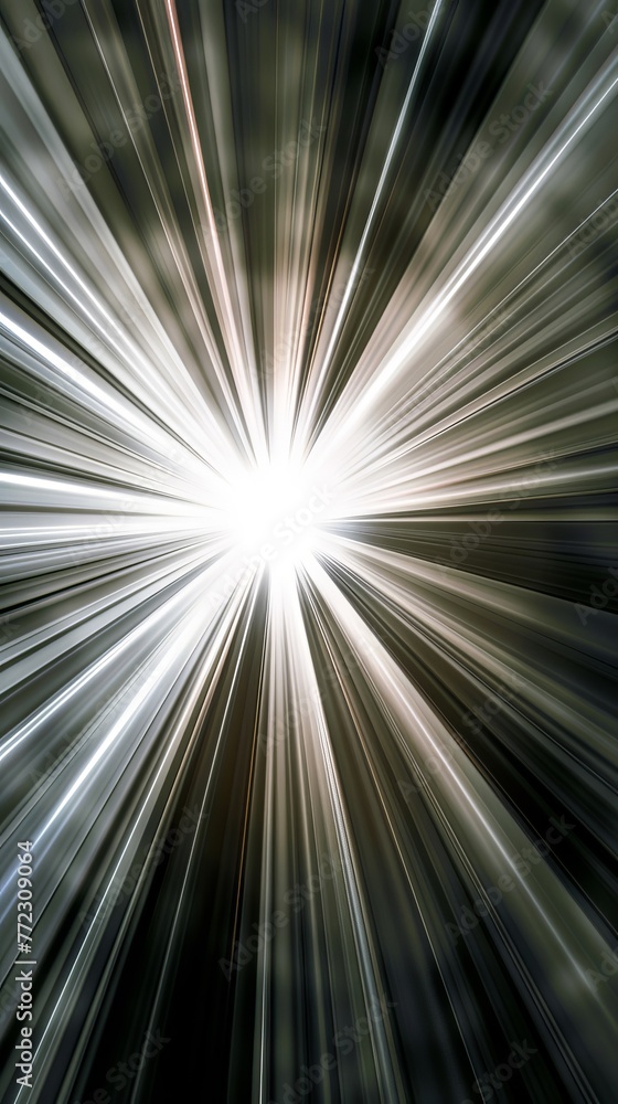 Radiant light shining from a central focal point, abstract  , background