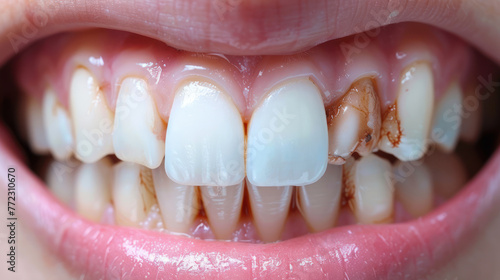 Close Up of Persons Teeth and Gums