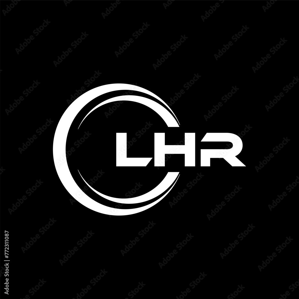 LHR letter logo design in illustration. Vector logo, calligraphy designs for logo, Poster, Invitation, etc. LHR letter logo design in illustration. Vector logo, calligraphy designs for logo, Poster, Invitation, etc.