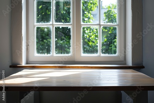 blank window table product background