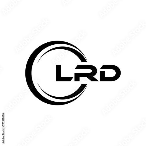 LDE letter logo design in illustration. Vector logo, calligraphy designs for logo, Poster, Invitation, etc. photo
