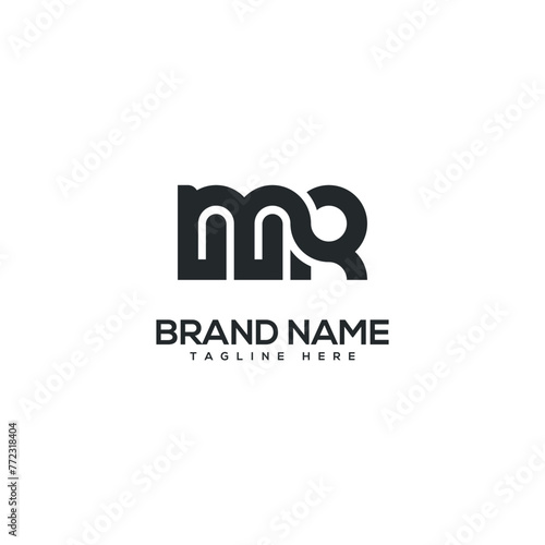 Alphabet letter MR RM logo design vector elements. Initials monogram icon.