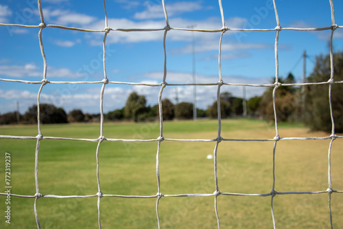 Wallpaper Mural soccer goal net close up Torontodigital.ca