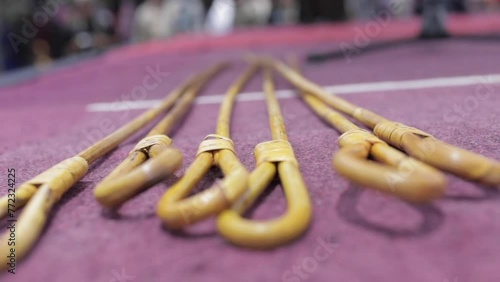 rattan whips used to execute violators of Islamic law