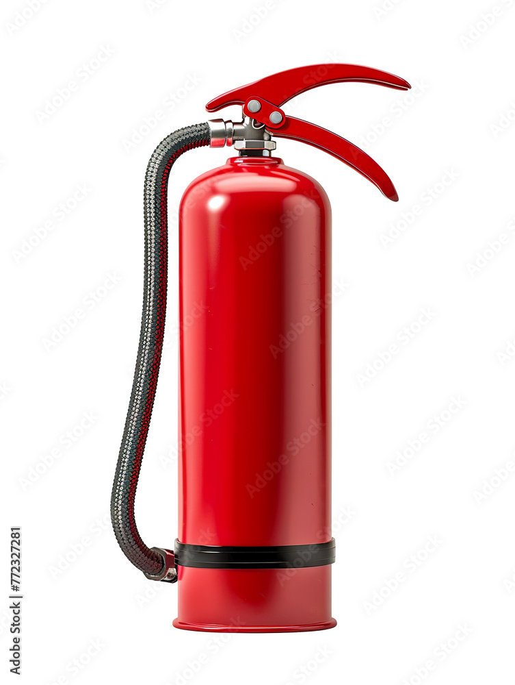 modern fire extinguisher, png file of isolated cutout object with white background modern fire extinguisher, png file of isolated cutout object with white background