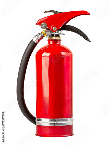 modern fire extinguisher, png file of isolated cutout object with white background © JetHuynh