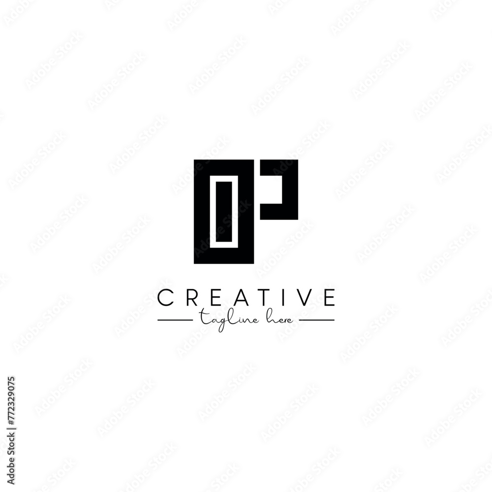 Creative unique letter OP PO initial based stylish monogram logo design. Creative unique letter OP PO initial based stylish monogram logo design.