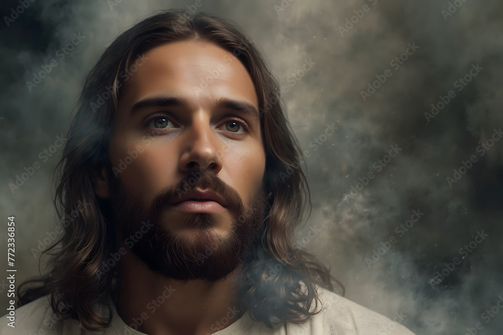 A close up of Jesus Christ
