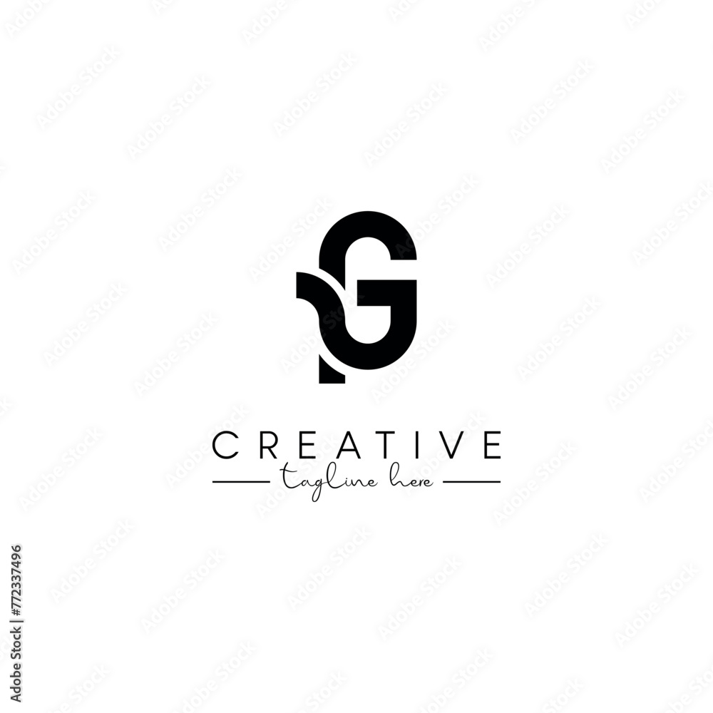 Creative unique letter FG GF initial based stylish artistic logo design. Creative unique letter FG GF initial based stylish artistic logo design.