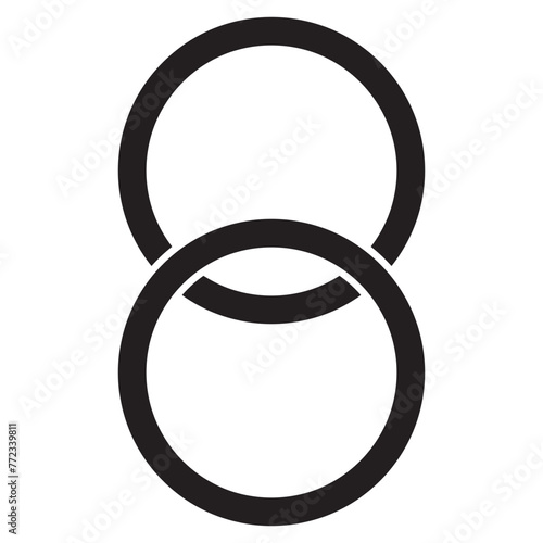Ταπετσαρία Intersecting, overlapping circles, rings element