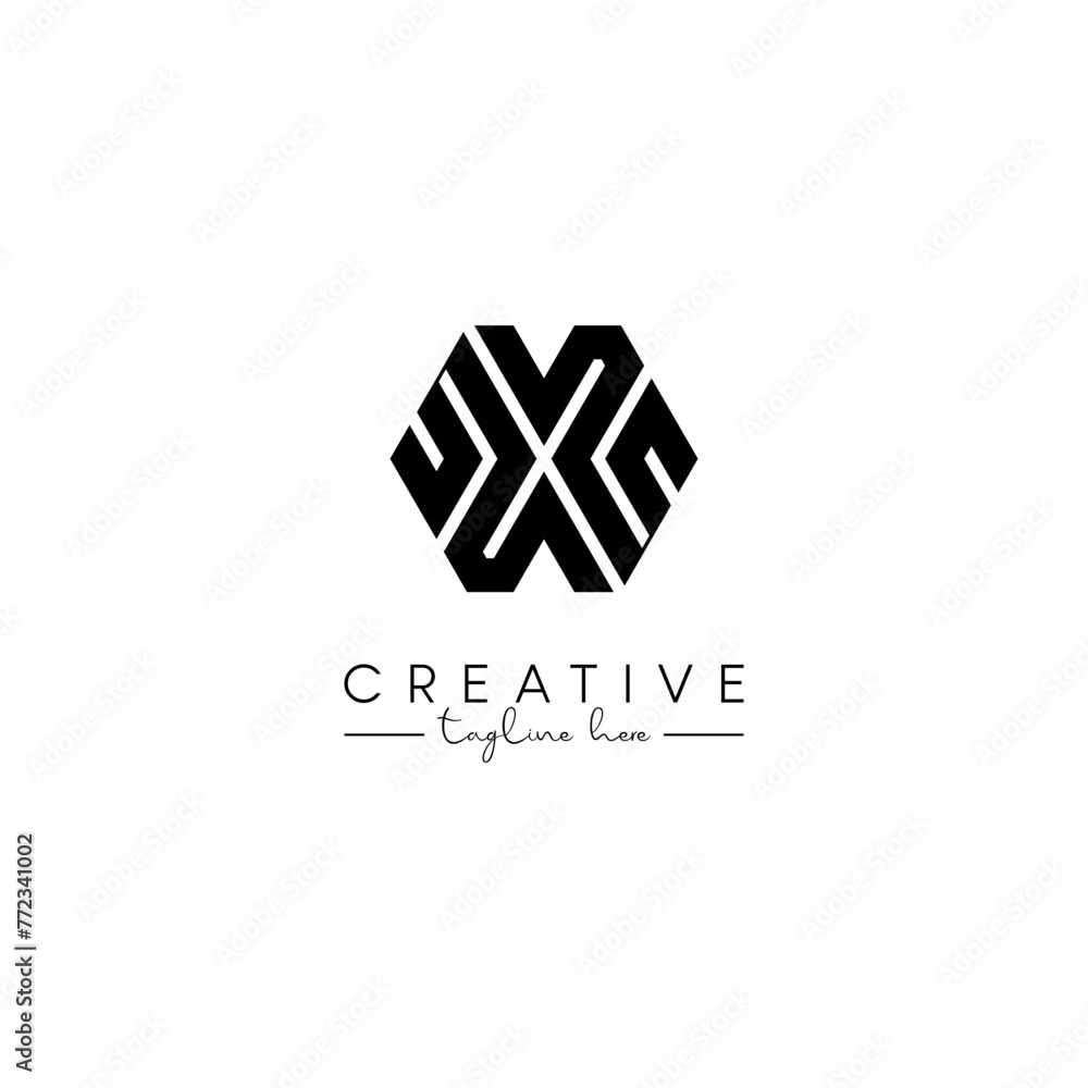 Creative unique letter X initial based stylish hexagon logo design. Creative unique letter X initial based stylish hexagon logo design.