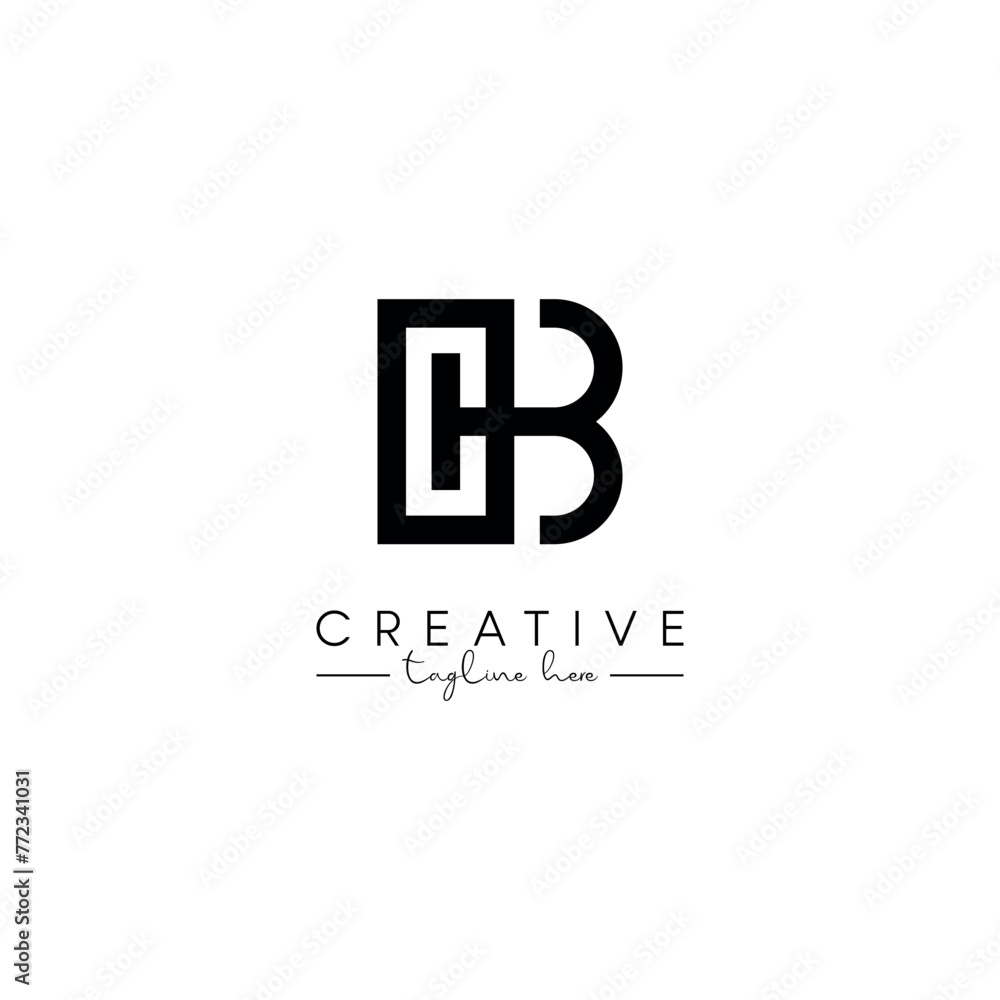 Creative unique letter CB BC initial based stylish artistic logo design. Creative unique letter CB BC initial based stylish artistic logo design.