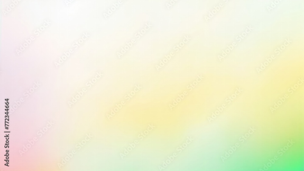 Blurred Yellow mint green, peach orange and white silver colors bokeh background