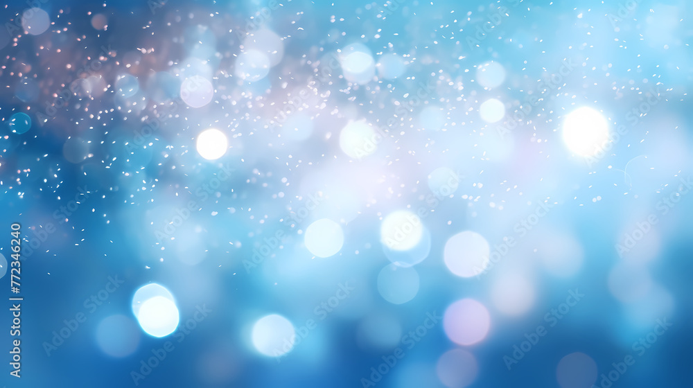 Abstract blurred soft blue beautiful glowing glitter bokeh Abstract blurred soft blue beautiful glowing glitter bokeh