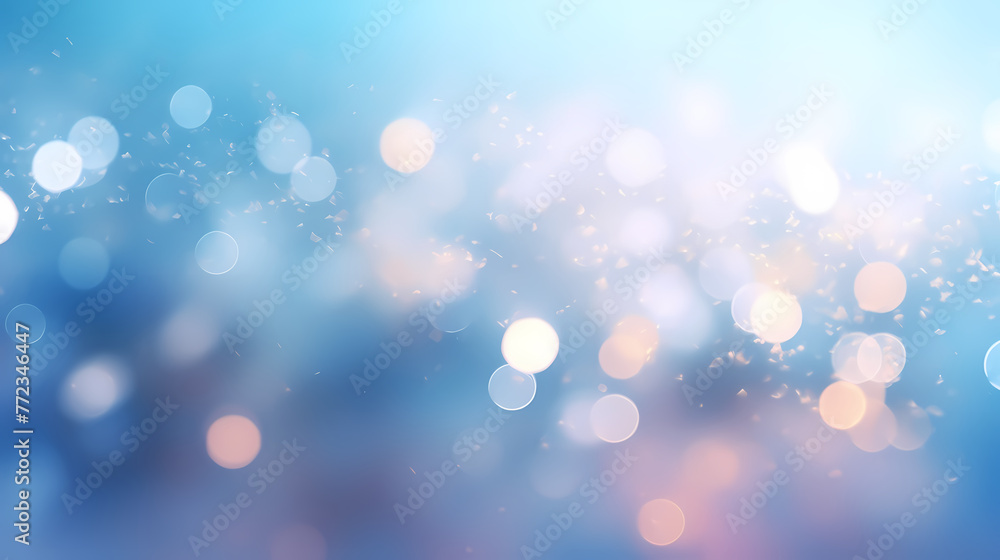 Abstract blurred soft blue beautiful glowing glitter bokeh Abstract blurred soft blue beautiful glowing glitter bokeh
