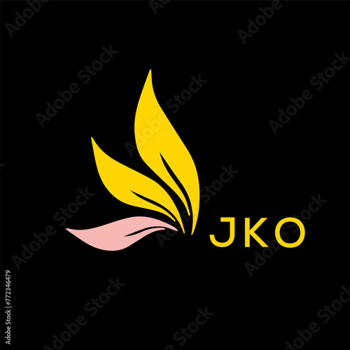 JKO  logo design template vector. JKO Business abstract connection vector logo. JKO icon circle logotype.
 photo