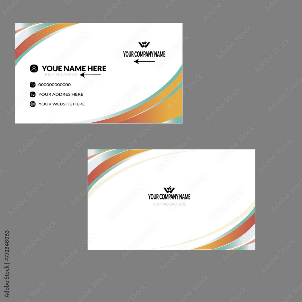 Fototapeta premium Creative Initial letter business card logo design with modern business vector template. Creative isolated business card monogram logo design