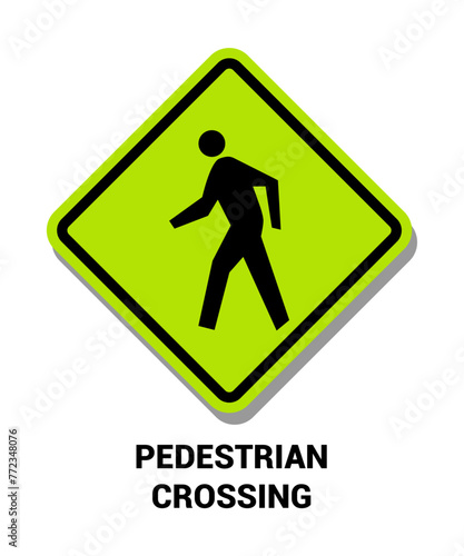 PEDESTRIAN CROSSING SIGN , Pedestrian and Bicycle Signs US ROAD SYMBOL SIGN MUTCD photo