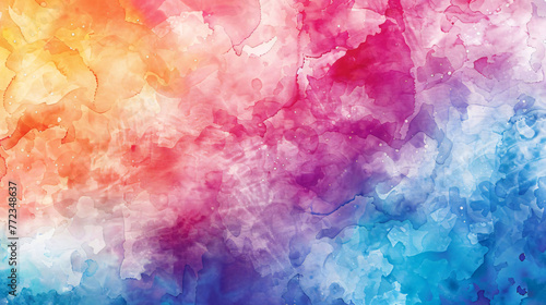 Watercolor Splash background with striking colorful variations Generative Ai photo