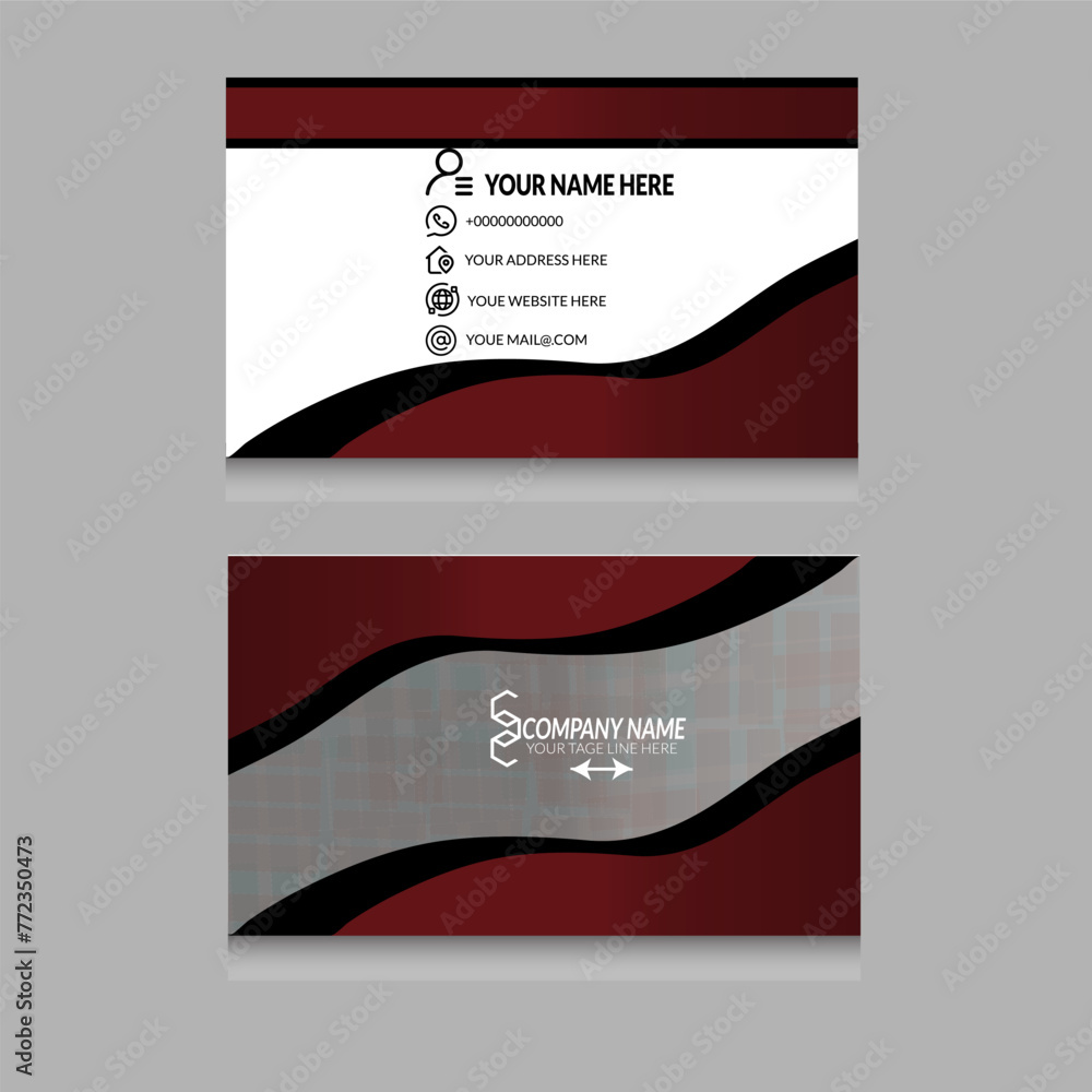 Naklejka premium Creative Initial letter business card logo design with modern business vector template. Creative isolated business card monogram logo design