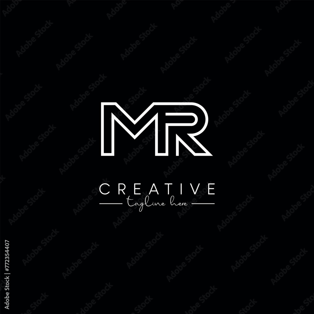Creative unique letter MR RM initial based stylish business logo design. Creative unique letter MR RM initial based stylish business logo design.