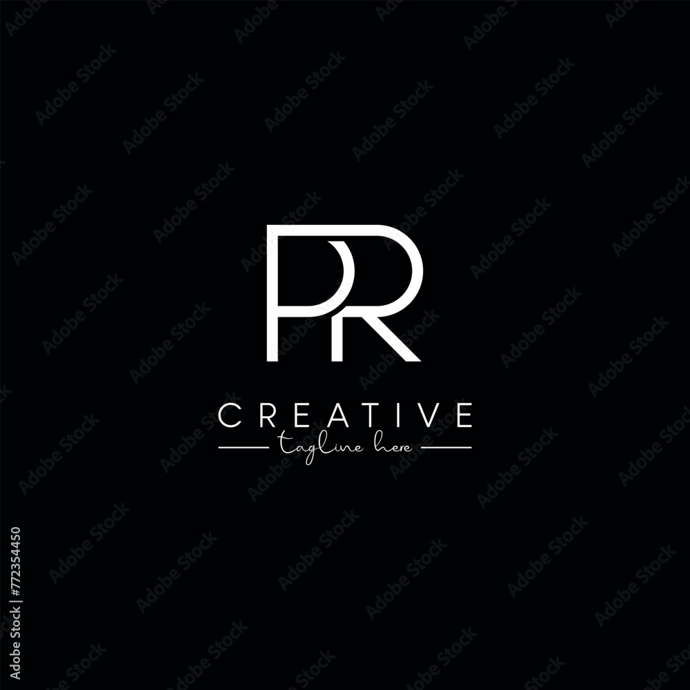 Creative unique letter PR RP initial based stylish business logo design Creative unique letter PR RP initial based stylish business logo design