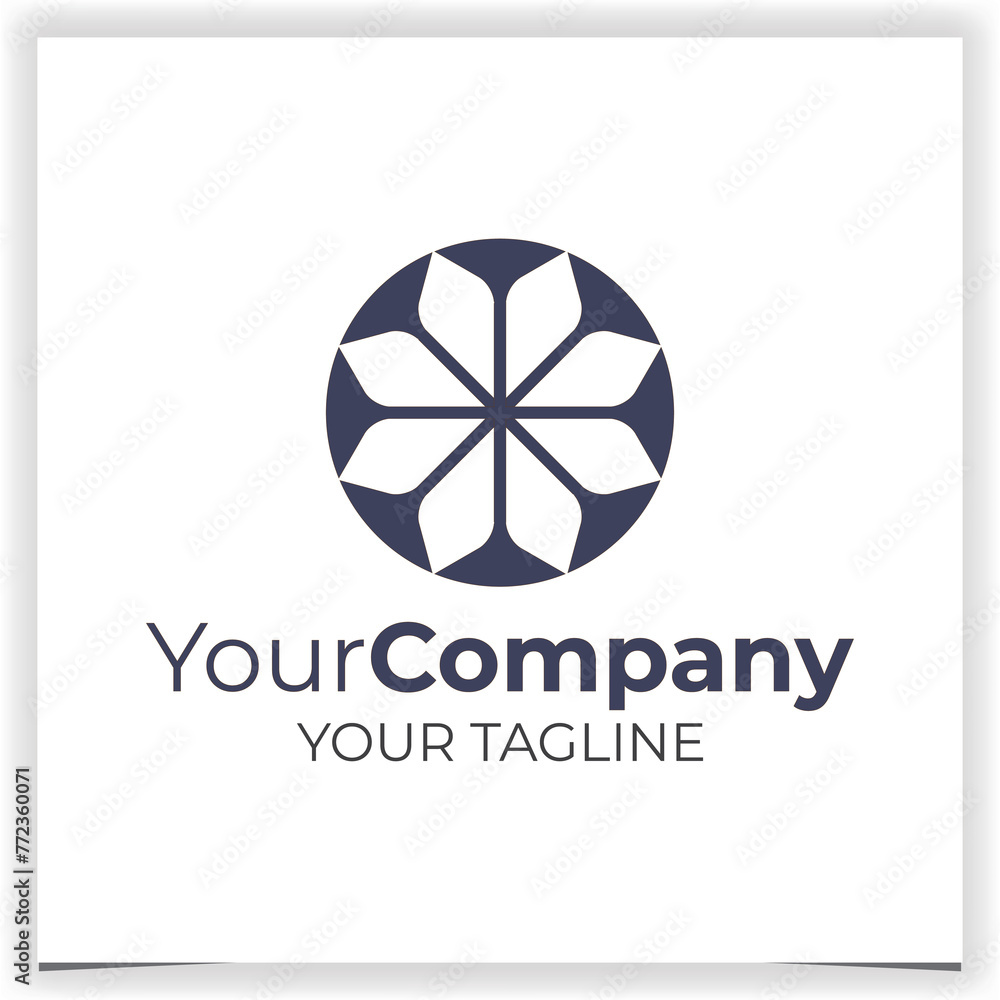 Vector luxury abstract flower logo design template Vector luxury abstract flower logo design template