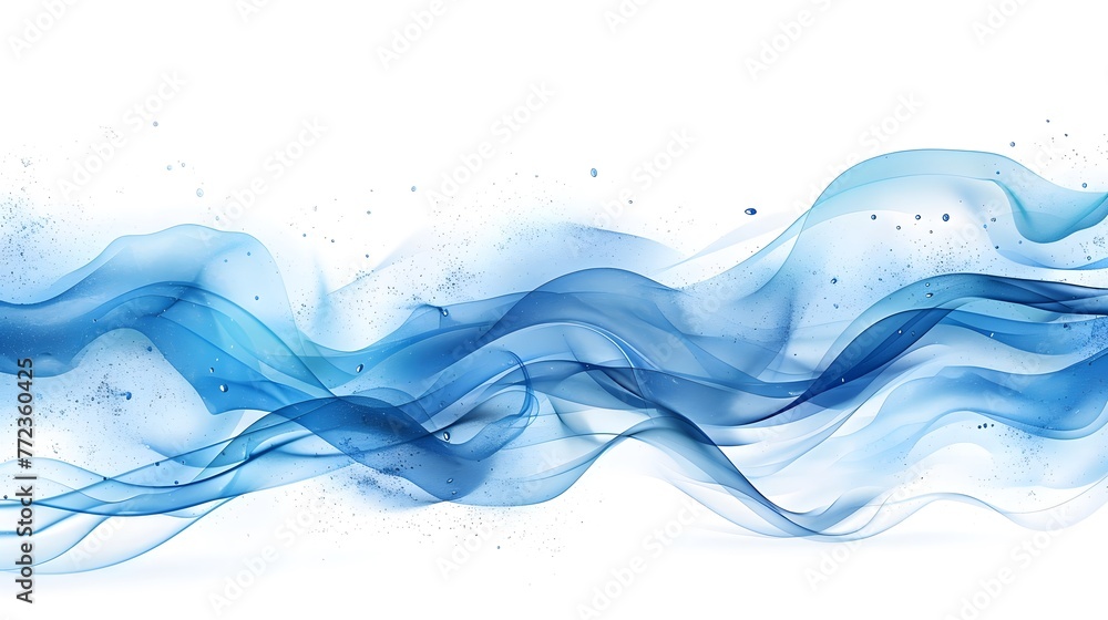 Fototapeta premium blue wave background