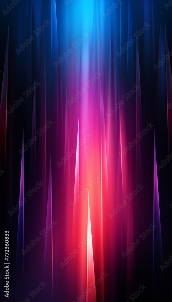 Arrow lines, technology digital template with shadows and lights on gradient background. Generate AI