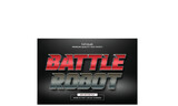 Battle Robot Game Title editable text effect font style