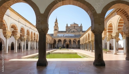 Majestic View Of The Mezquita Cathedral In Cordoba