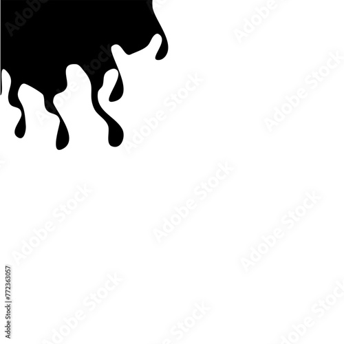 Paintbrush splotch corner