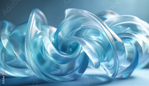 Air flow spiral light effect. Concept of wind or water flow for freshening or cleaning. Modern illustration. photo