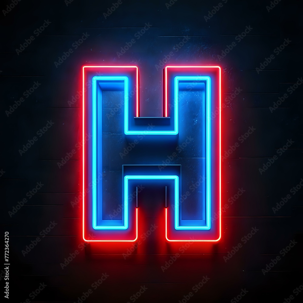 Illuminated Number: A Neon Glow in the Dark