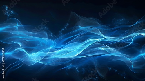 blue wave background © irawan